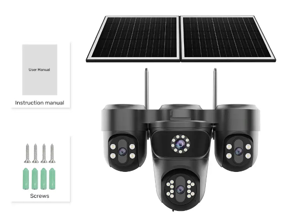 4 Lens 3 PTZ 24/7 Solar Security Camera - Image 7