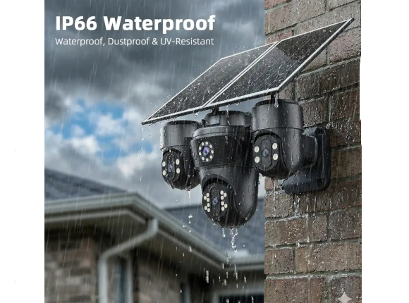 4 Lens 3 PTZ 24/7 Solar Security Camera - Image 3